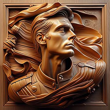 3D model Jim Warren American artist (STL)